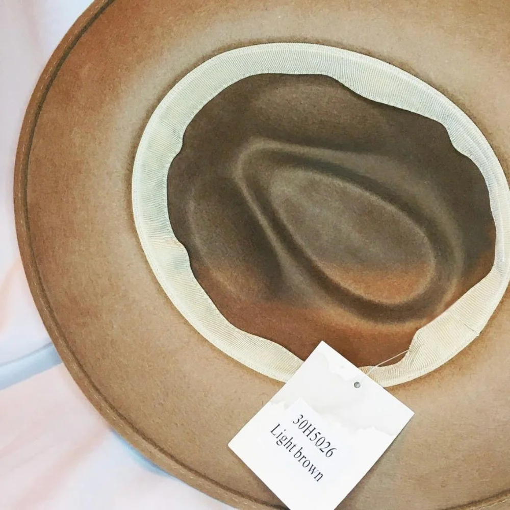 Fedora Hats Light Brown or Black